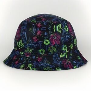Nike Tropical Print Bucket Hat Dark Floral Street Resort Beach 724556-011 Medium
